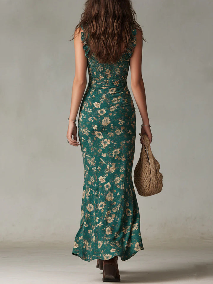 Eliana™ |  Bohemian Green Maxi Dress