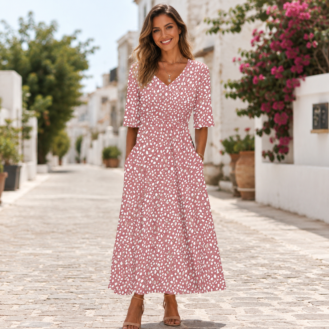 Isabella – Summer Bloom Maxi Dress